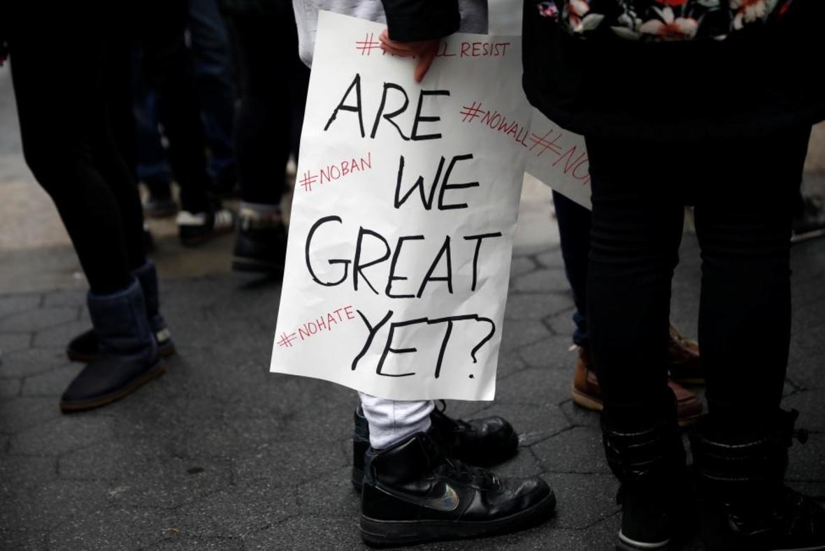 Usa:protesta degli studenti contro provvedimenti anti-immigrazione di Trump