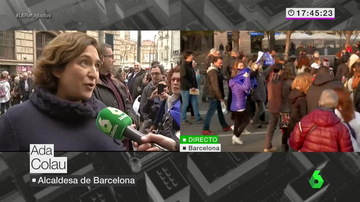 Ada Colau: a Barcellona vogliamo fare di più per accogliere più rifugiati