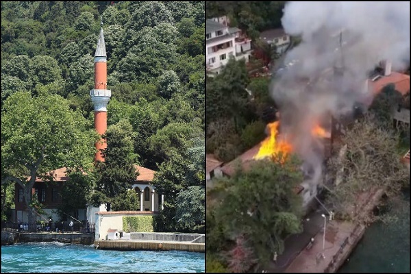 Turchia: domato incendio in storica moschea di Istanbul Turchia: domato incendio in storica moschea di Istanbul
