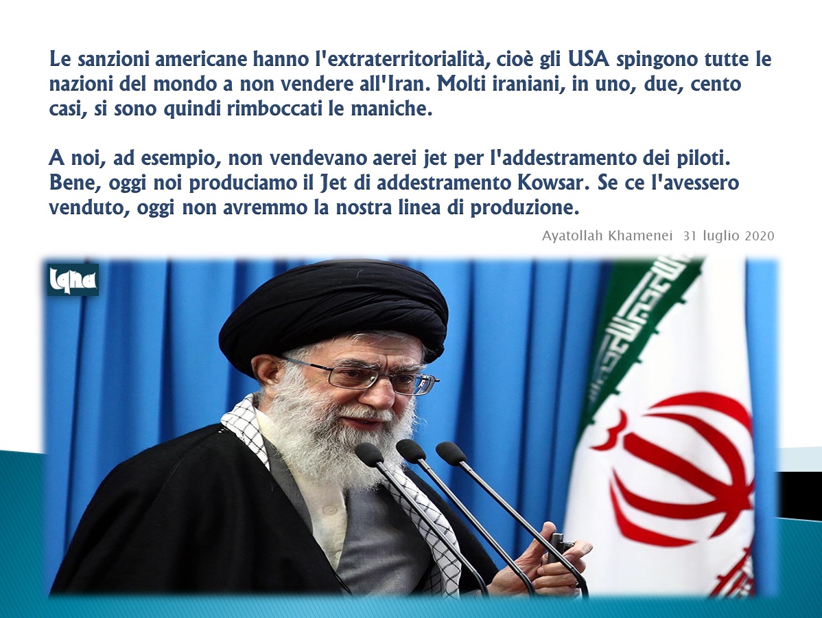 Sanzioni anti-iraniane, citazione di Khamenei