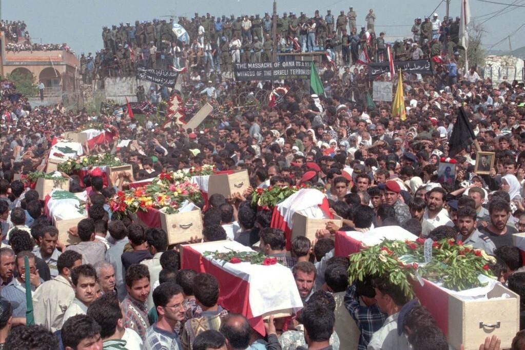 Libano ricorda massacro israeliano di Qana Libano ricorda massacro israeliano di Qana