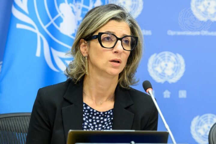 Francesca Albanese chiede di imporre sanzioni a Israele Francesca Albanese chiede di imporre sanzioni a Israele
