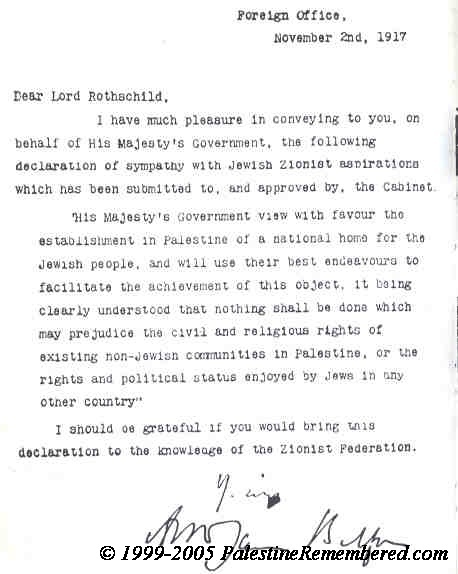 108° anniversario della Dichiarazione Balfour: data nefasta per milioni di palestinesi