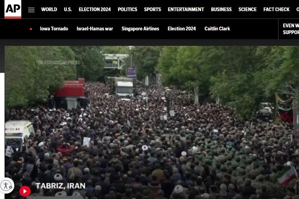 Tasyyik syuhada khidmat negara Republik Islam Iran di media dunia