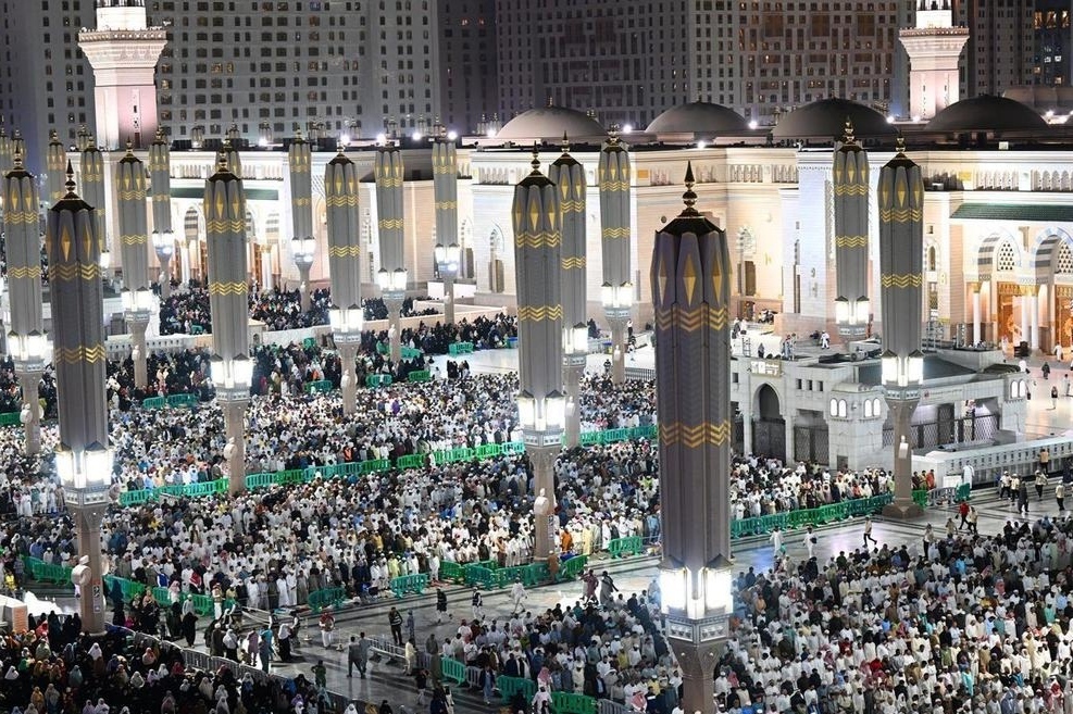 Более 14 миллионов паломников посетили Мечеть Пророка в первой половине месяца Рамадан