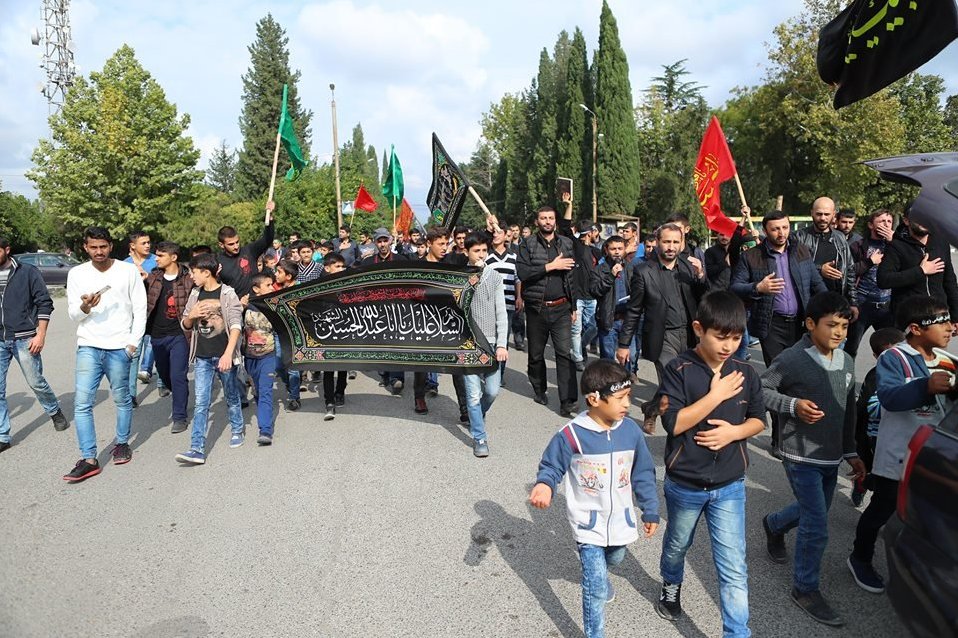 Gürcistan'da Muharrem ayı matem merasimleri + fotoğraf