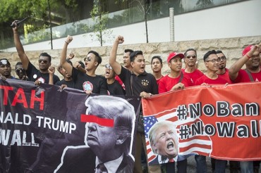 Malezya'da Trump karşıtı gösteri