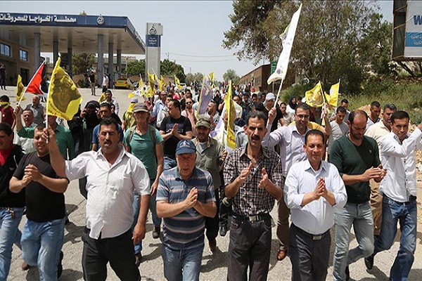 İşgal güçlerinden Batı Şeria'daki gösterilere müdahale İşgal güçlerinden Batı Şeria'daki gösterilere müdahale