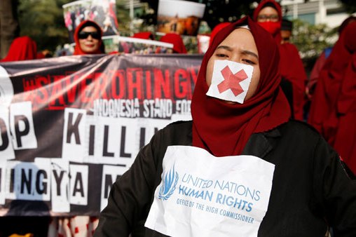Endonezya Arakan'daki insanlık dramı için ayaklandı
