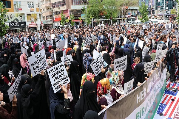 Türkiye'de ABD'nin Kudüs kararı protesto edildi
