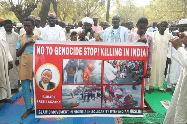 Şeyh Zakzaki'nin öğrencileri Hindistan Müslümanlarını destekliyor