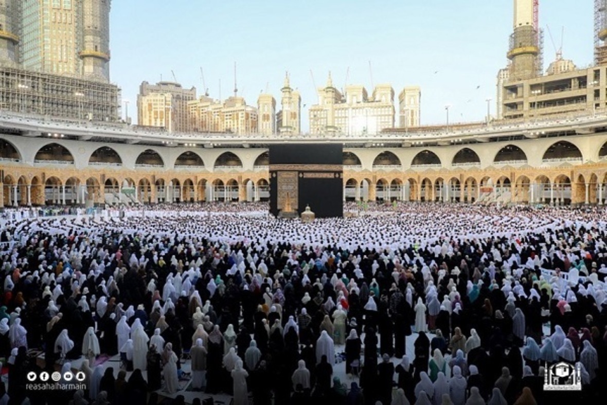 Ramazan Bayramı namazı Mescid-i Haram'da kılındı