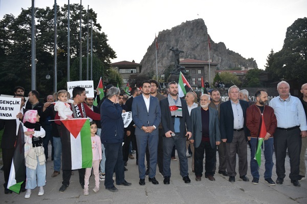 Türkiye'de Filistinlilere destek gösterisi