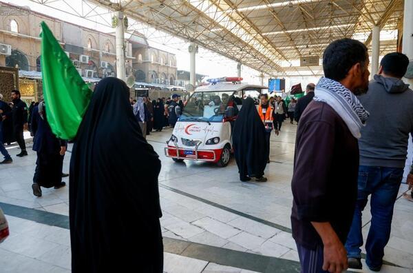 Hz Zehra’nın şehadet yıldönümünde İmam Ali Türbesi ziyaretçilerle doldu taştı