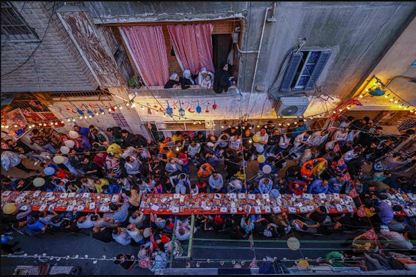 Mısır'daki en büyük iftar töreni + fotoğraf