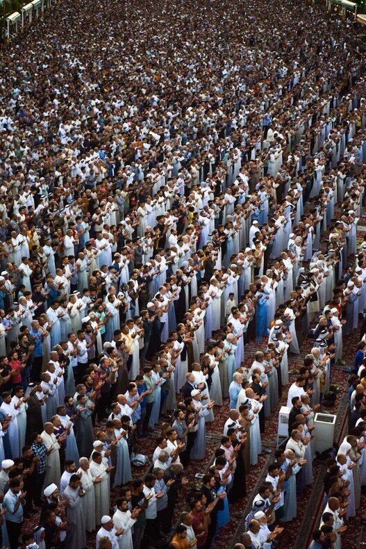 Beynül Haremeyn’de Ramazan Bayramı namazı + video ve foto