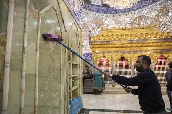 Hz. Abbas'ın haremi arefe günü için hazırlanıyor | Fotoğraf