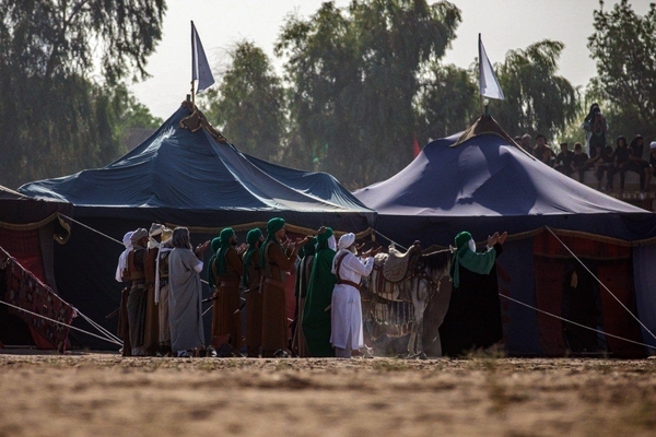 Irak'taki etkileyici Aşura tiyatrosundan görüntüler