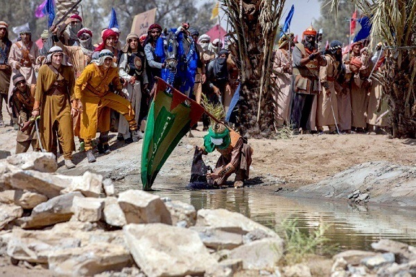 Irak'taki etkileyici Aşura tiyatrosundan görüntüler