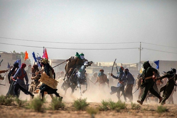 Irak'taki etkileyici Aşura tiyatrosundan görüntüler