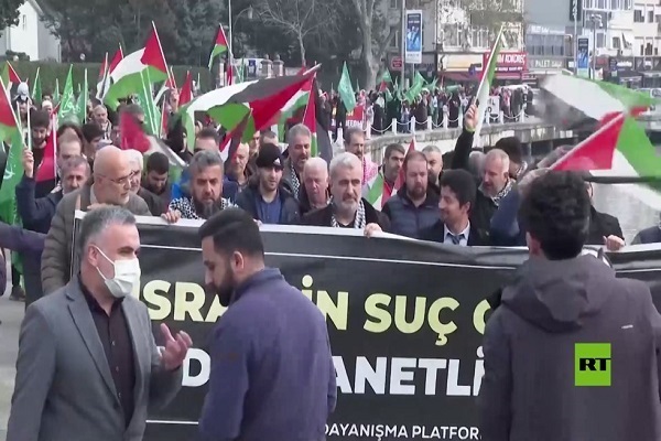 Yılbaşı gecesinde Gazze ile küresel dayanışma | video