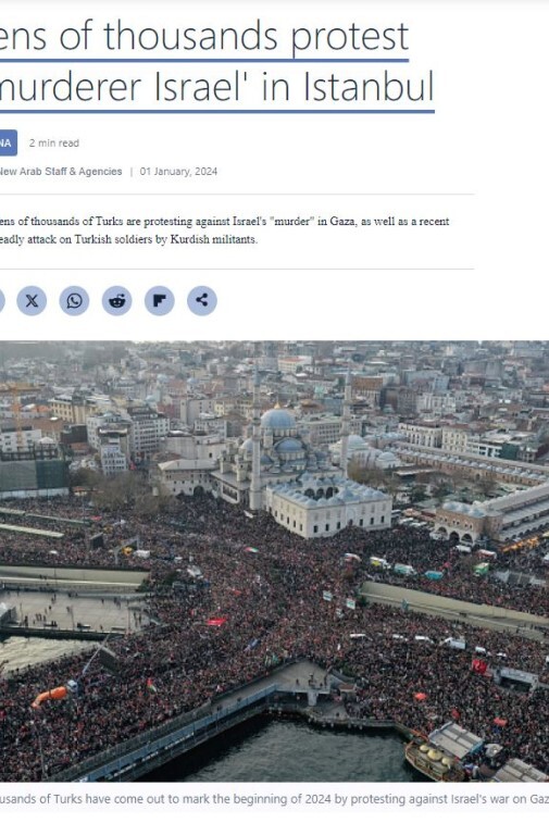İstanbul’daki miting dünya maşetlerinde