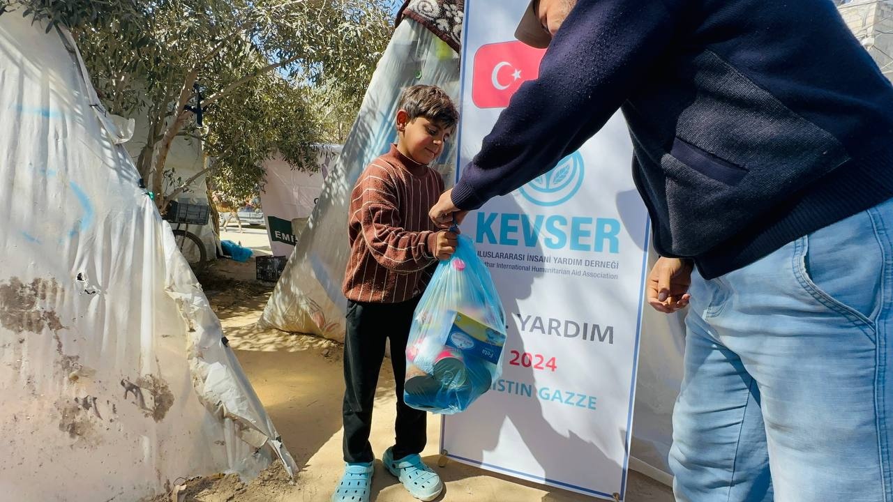 Kevser Uluslararası İnsani Yardım Derneği'nden Gazze'ye Ramazan yardımı | Fotoğraf