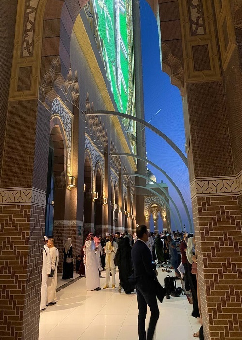 Mekke saat kulesinden Mescid-i Haram’ın görünümü