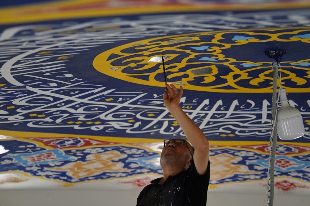 Iraklı hattat, Ayasofya’daki eserleri yeniden yapmayı hayal ediyor