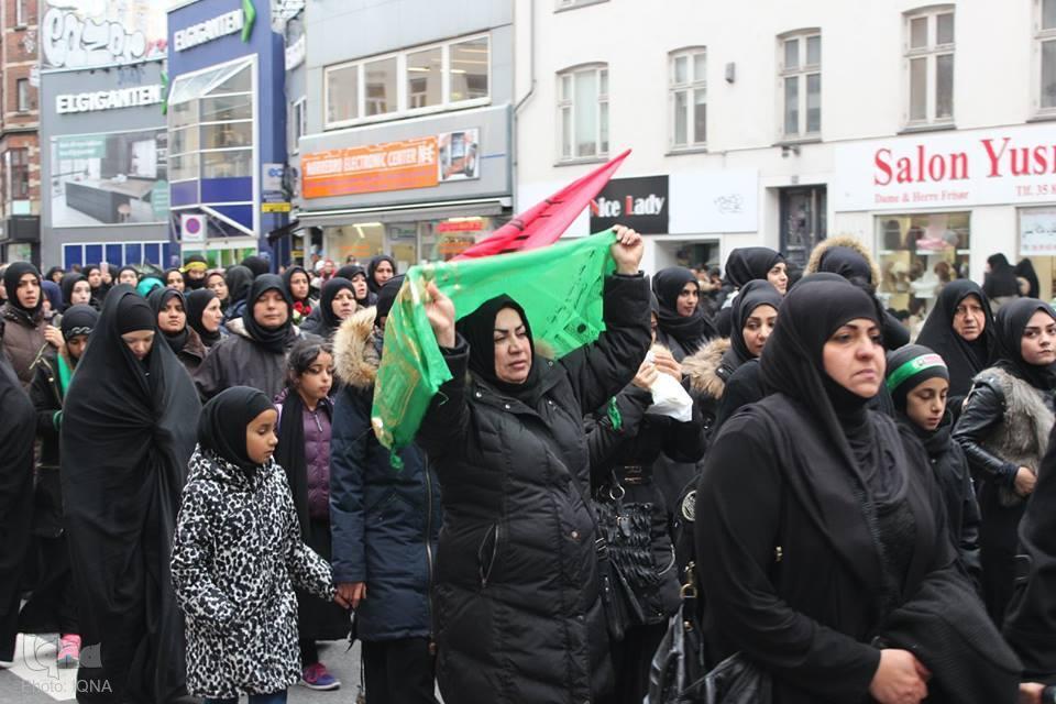 Danimarka’da İmam Hüseyin için yas merasimi düzenlendi |video