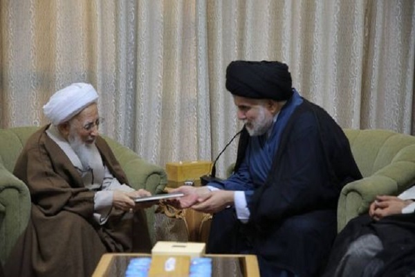 Mukteda Sadr Ayetullah Cevad Amoli’yi ağırladı