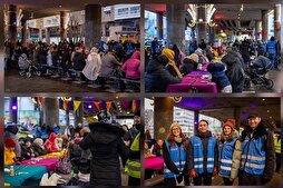 Norveç sokaklarında iftar yemeği verildi