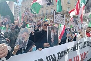 Paris’te İran’a destek ve ABD-Siyonist rejim saldırılarına karşı geniş çaplı gösteri