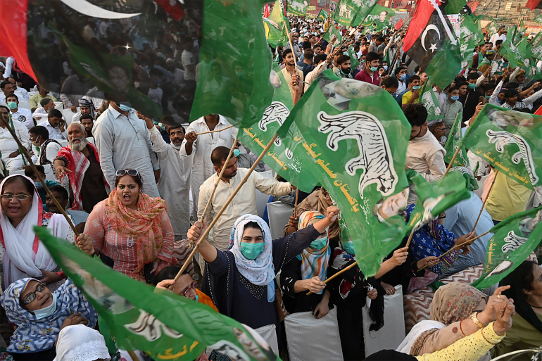 پاکستان میں مظاہروں کی اہم وجہ بیرونی حمایت ہے پاکستان میں مظاہروں کی اہم وجہ بیرونی حمایت ہے