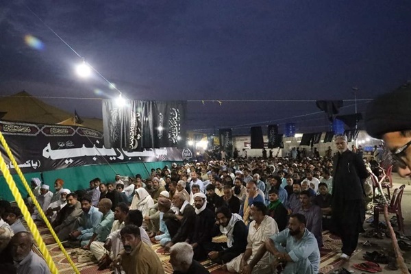 باب الرضا کوئٹہ میں کربلا و مشھد کی فضاء