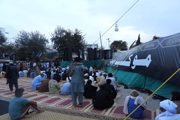 باب الرضا کوئٹہ میں کربلا و مشھد کی فضاء
