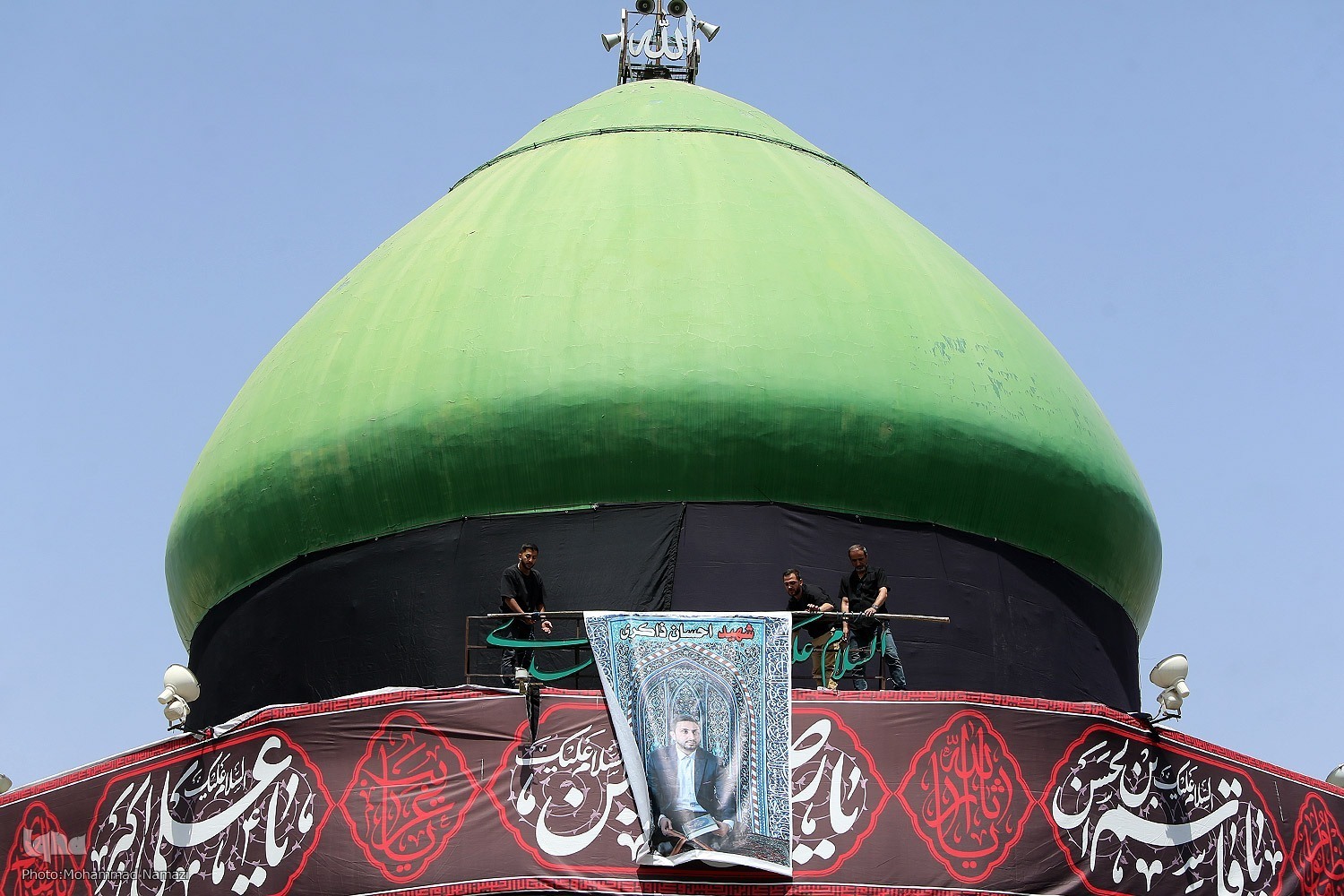 شهید احسان ذاکری کو امامزاده علی‌اکبر(ع) چیذر میں سپرد خاک کیا گیا + تصاویر