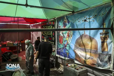 آماده‌سازی موکب‌ها برای استقبال زائران پیاده امام رضا(ع)
