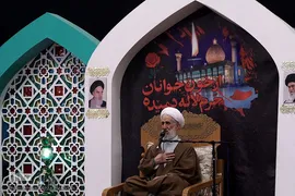 استقبال از پیکر شهید مدافع امنیت در حرم مطهر شاهچراغ(ع)