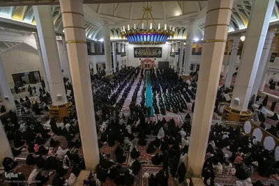 تشیع نمادین حضرت زهرا (س) در شاهچراغ(ع)