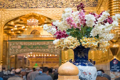 آذین بندی حرم مطهر حسینی در اعیاد رجبیه