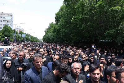 تشییع و خاکسپاری استاندار شهید آذربایجان شرقی‎