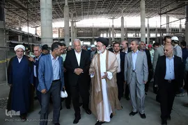 بازدید حجت‌الاسلام  قاضی عسکر، نماینده ولی فقیه در امور حج و زیارت از سالن در دست احداث ویژه حجاج فرودگاه امام خمینی(ره)