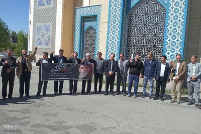 تجمع اعتراضی دانشگاهیان اهر در محکومیت جنایات رژیم صهیونیستی