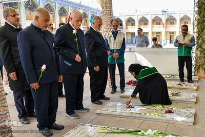 تجدید میثاق خدام امام رضا با حضرت شاهچراغ (ع)