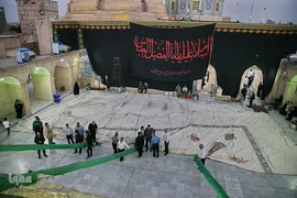 برپایی خیمه عزا در امامزاده موسی مبرقع(ع)

