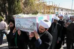 مراسم استقبال از پانزده شهید گمنام در یزد‎‎
