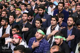 دیدار دانش‌آموزان و دانشجویان با رهبر انقلاب