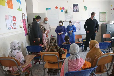 بازدید قالیباف از اردوی جهادی شهید کاظمی آشتیانی