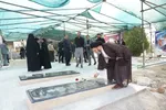 غبارروبی قبور شهدای جنگ تحمیلی 12 روزه